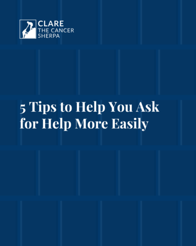 Asking for help more easily for cancer patients and survivors