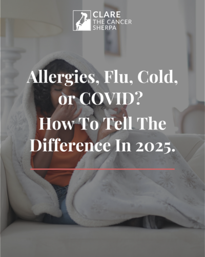 New 2025 COVID symptoms compared to Flu, Allergy, and Cold