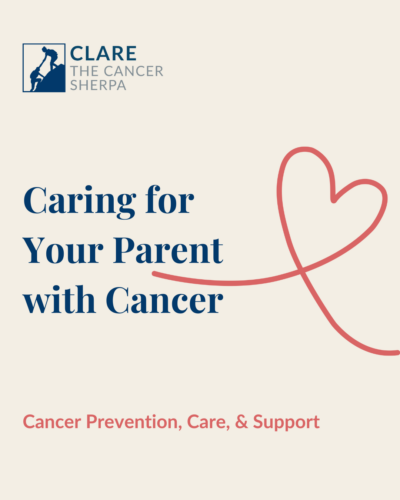 Advice and support for caring for a parent with cancer